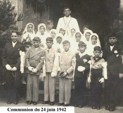Communion en 1942