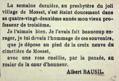 Hommage de Andre Bausil en 1635