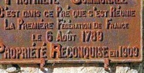 Plaque commémorative de 1779 à Caudiès