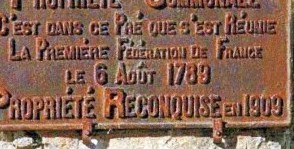 Plaque commémorative de 1779 à Caudiès Plaque commémorative de 1779 à Caudiès