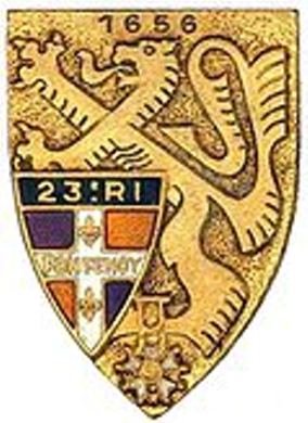 Insigne du 23e RI Insigne du 23e RI