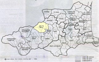 Carte des cantons en 1790