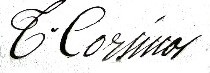 Signature de Thomas Corcinos (1770-1867)