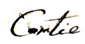 Signature Corttie Pierre (1770-1824)