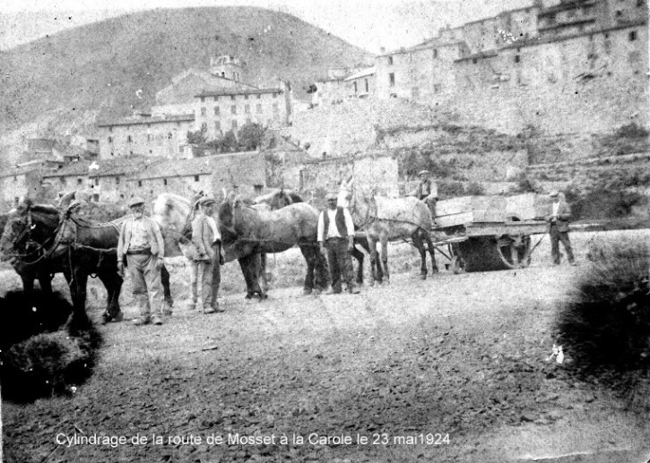 cylingrage de la route de la Carole en 1924