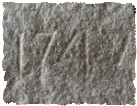 Epigraphe 1747 de l'église Epigraphe 1747 de l'église