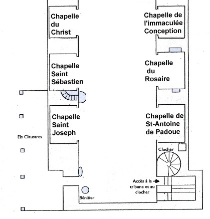 PLan de l'Eglise de Mosset