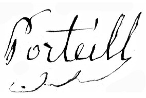 Isidore Porteil 1791 1871 Signature