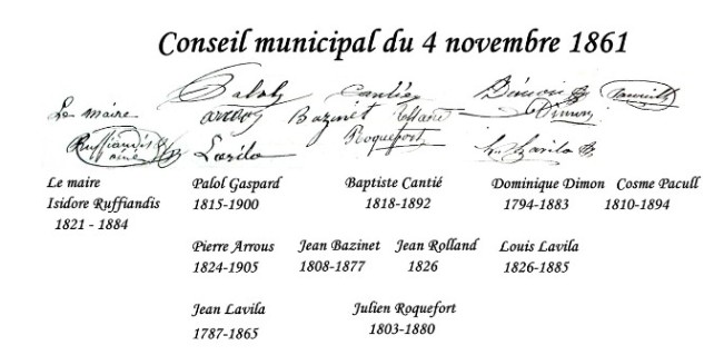 Signature au 4 11 1861